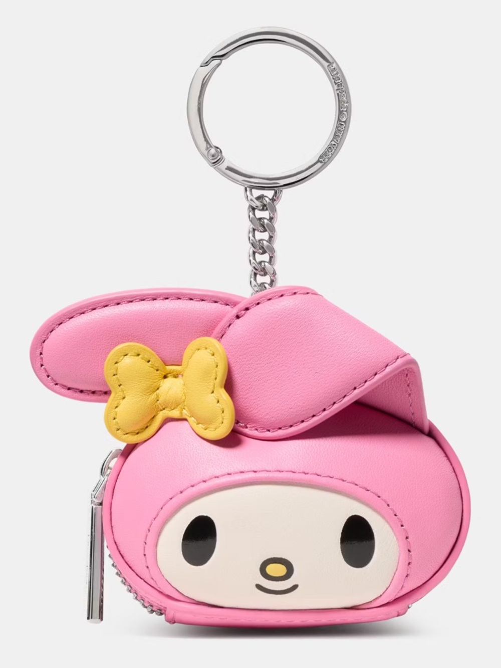 kate spade pink My Melody Character Keychain Card Holder with yellow bow
